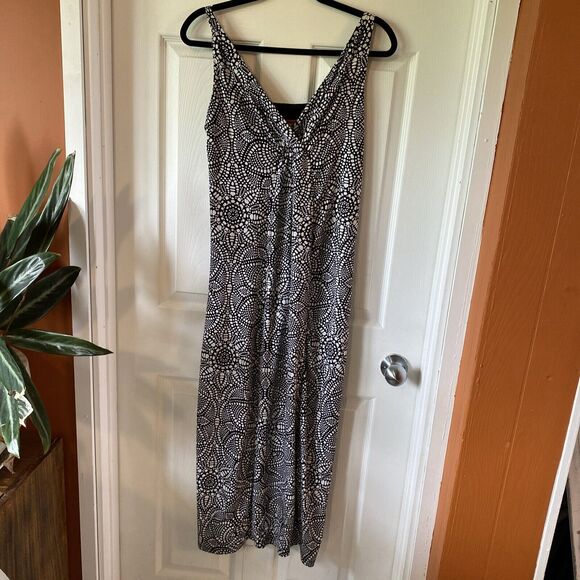 Nicole By Nicole Miller Dress Women’s Size Small Black & White Sleeveless Maxi - Picture 1 of 11